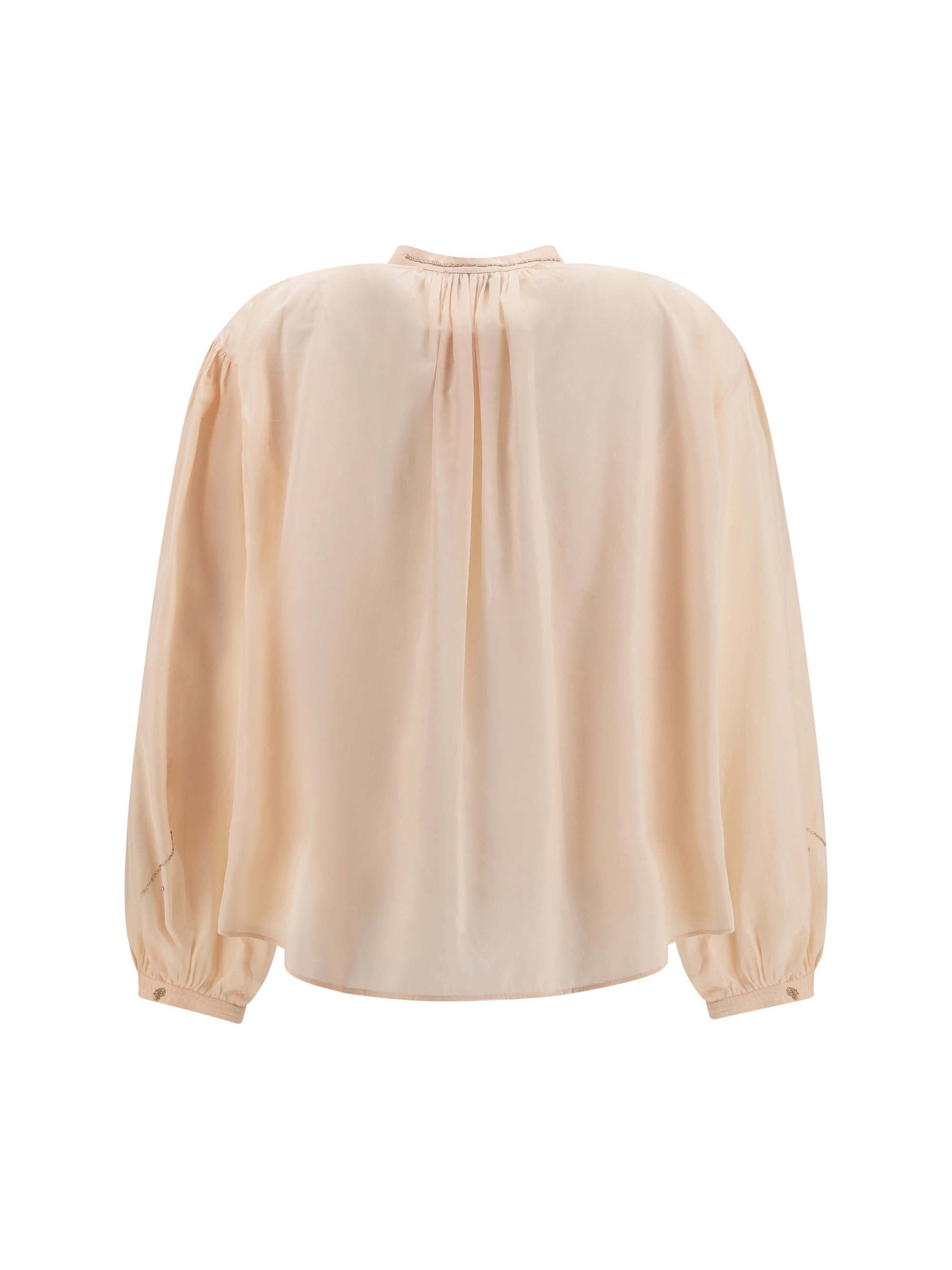 fleurs d’orient embroidered voile bohemian shirt