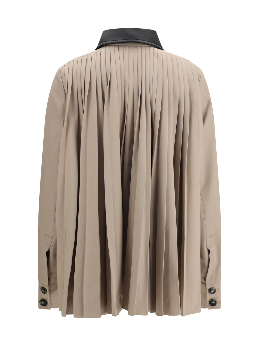 MAX MARA SPORTMAX 38 cotton gabardine shirt with pleated back