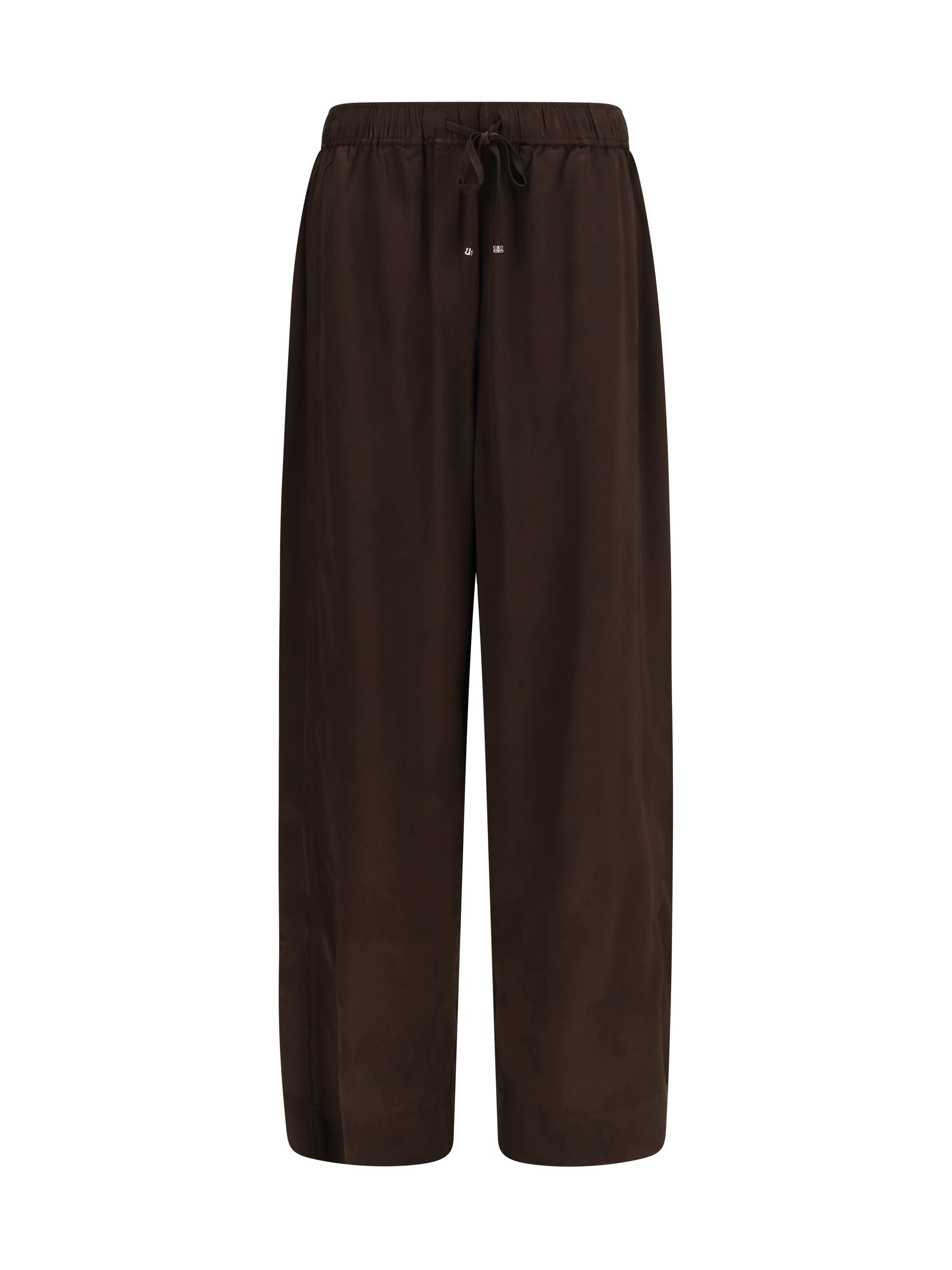 satin drawstring pants