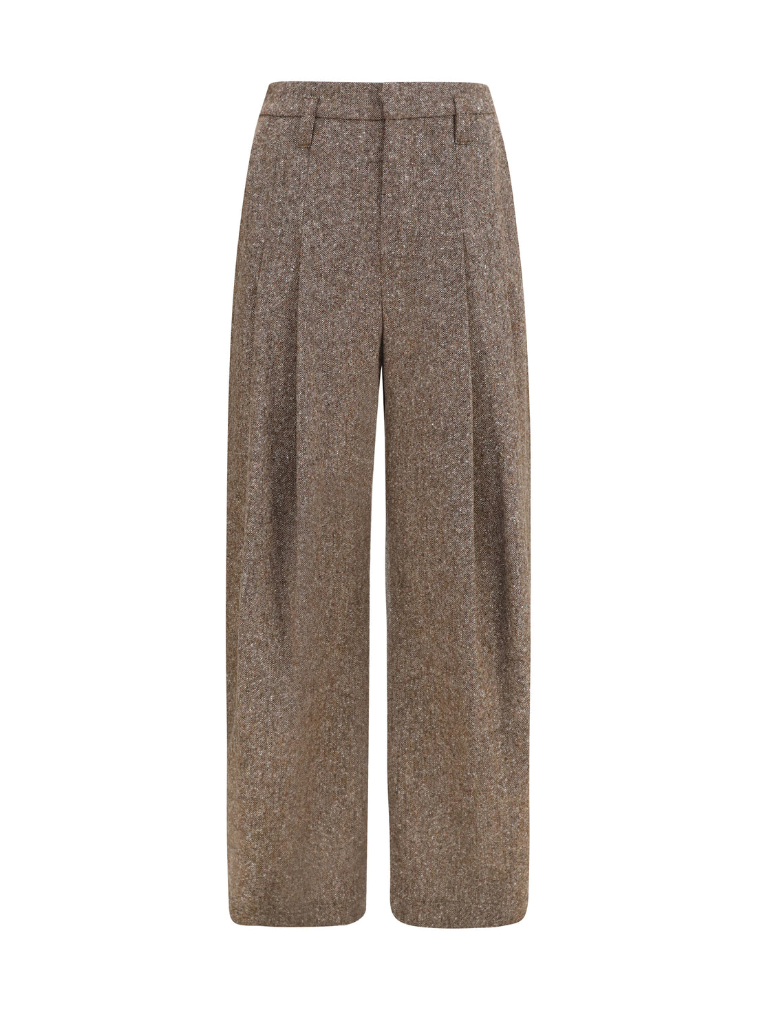 BRUNELLO CUCINELLI 38 virgin wool palazzo pants with monili detail
