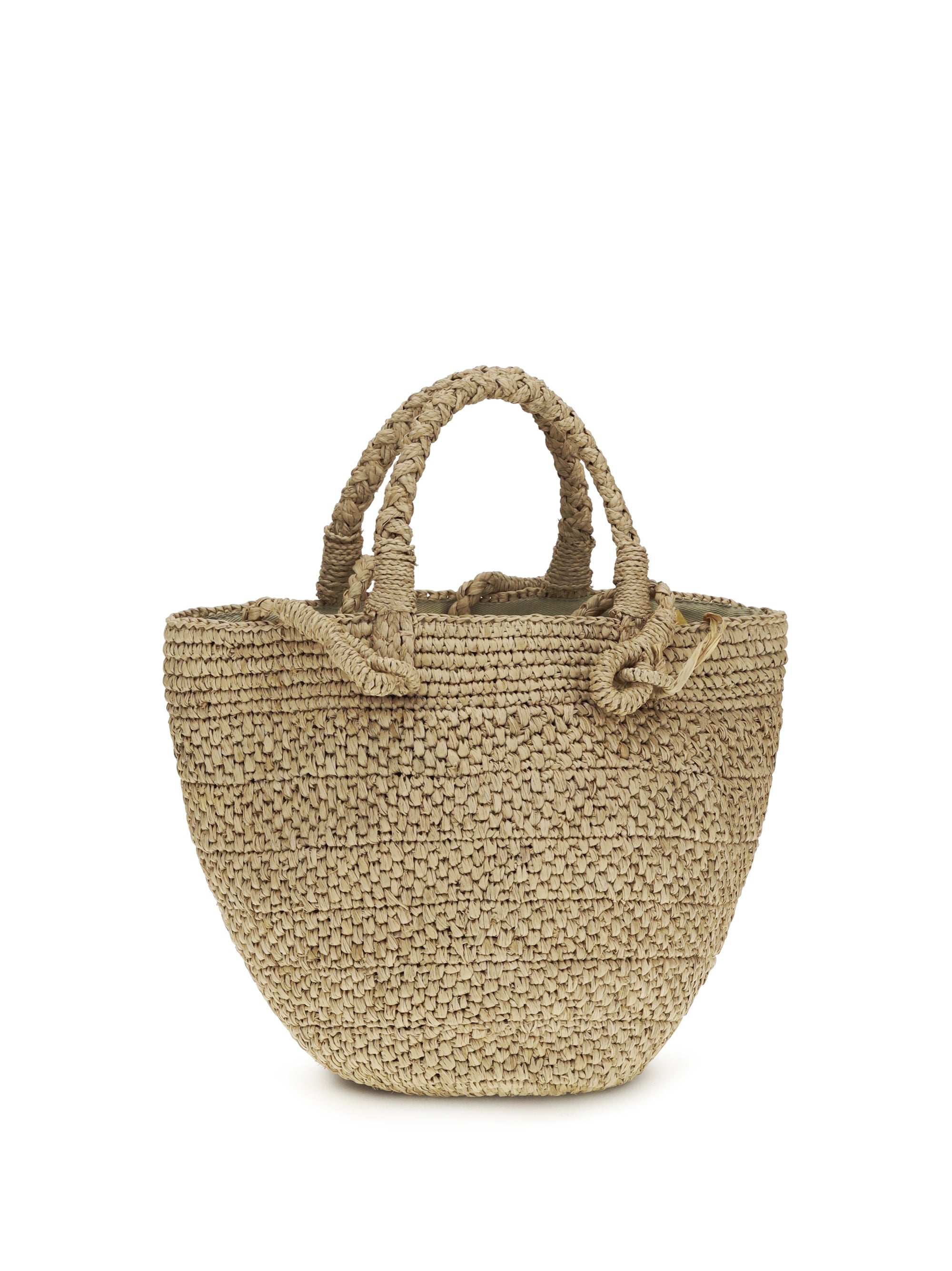 arona raffia bucket bag