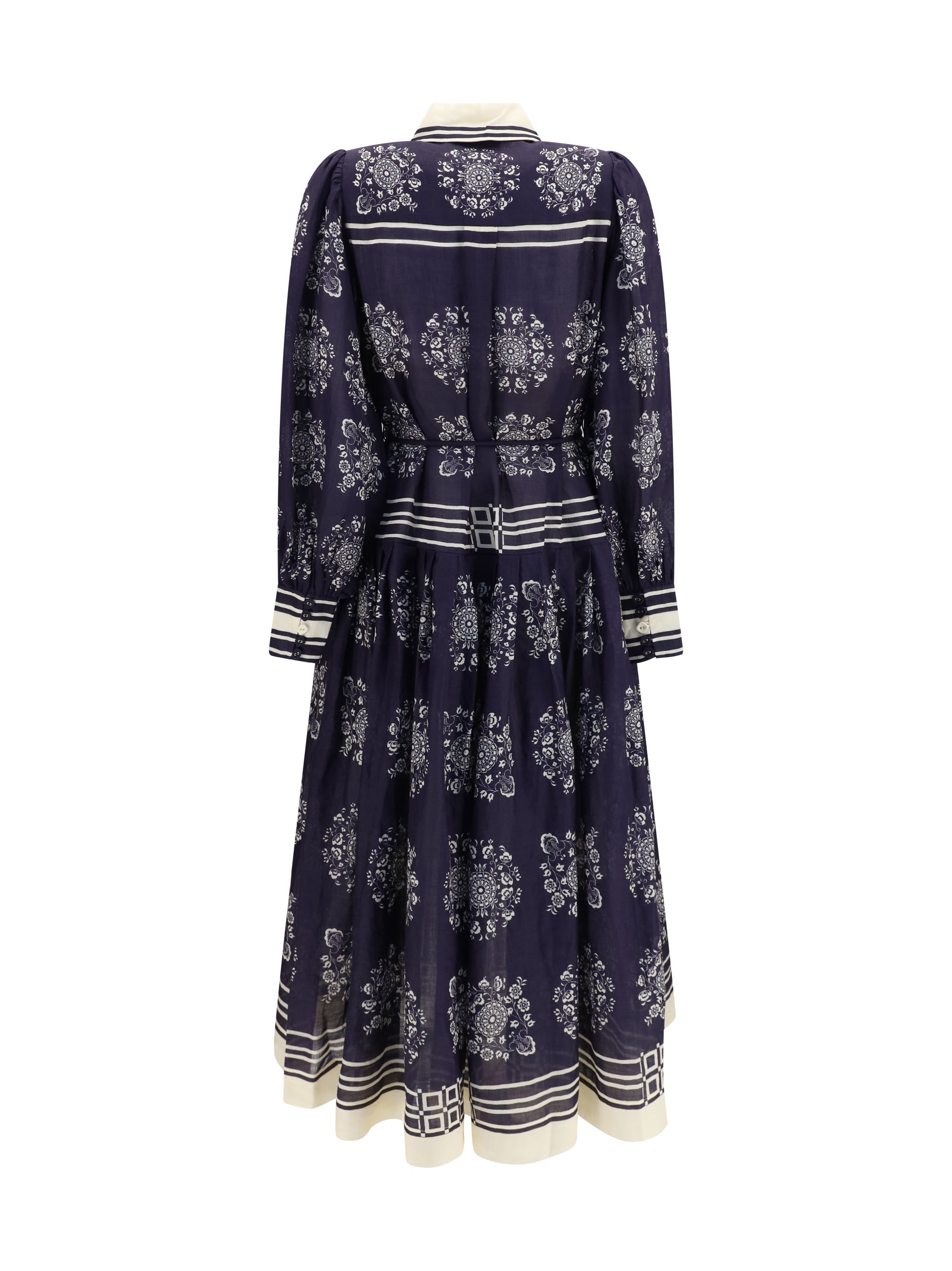 banderra floral print midi shirt dress