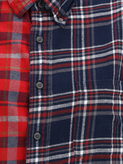 E.L.V. DENIM XS-S martha shirt check flannel