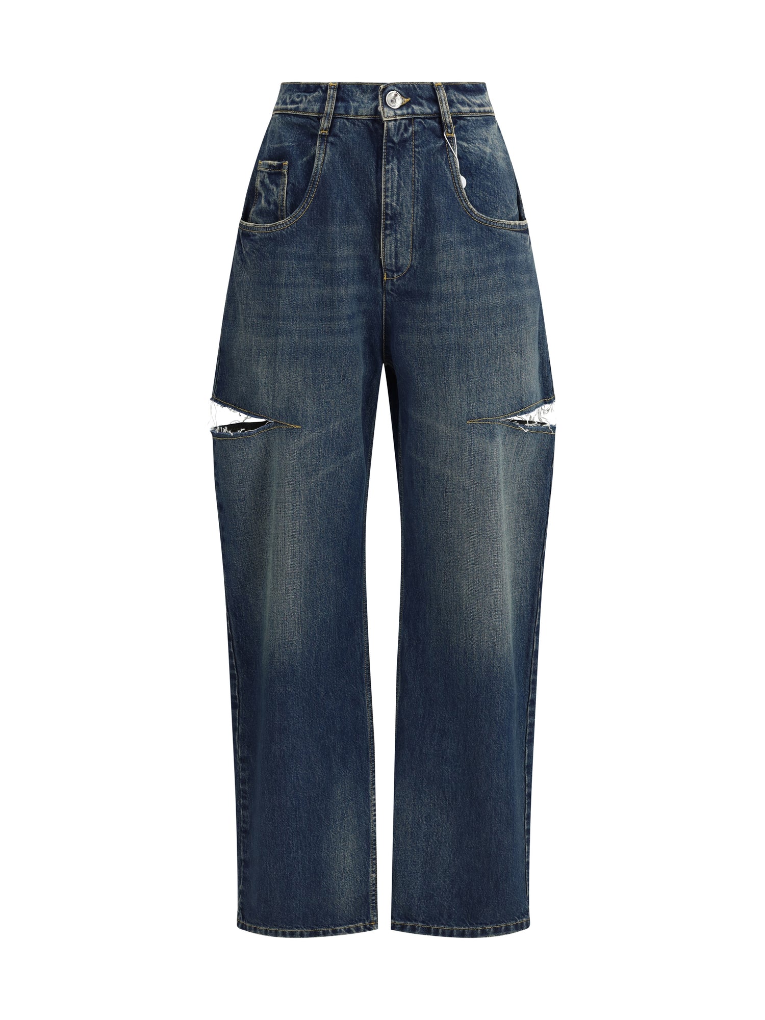 MARGIELA 36 denim jeans with cut-out detail