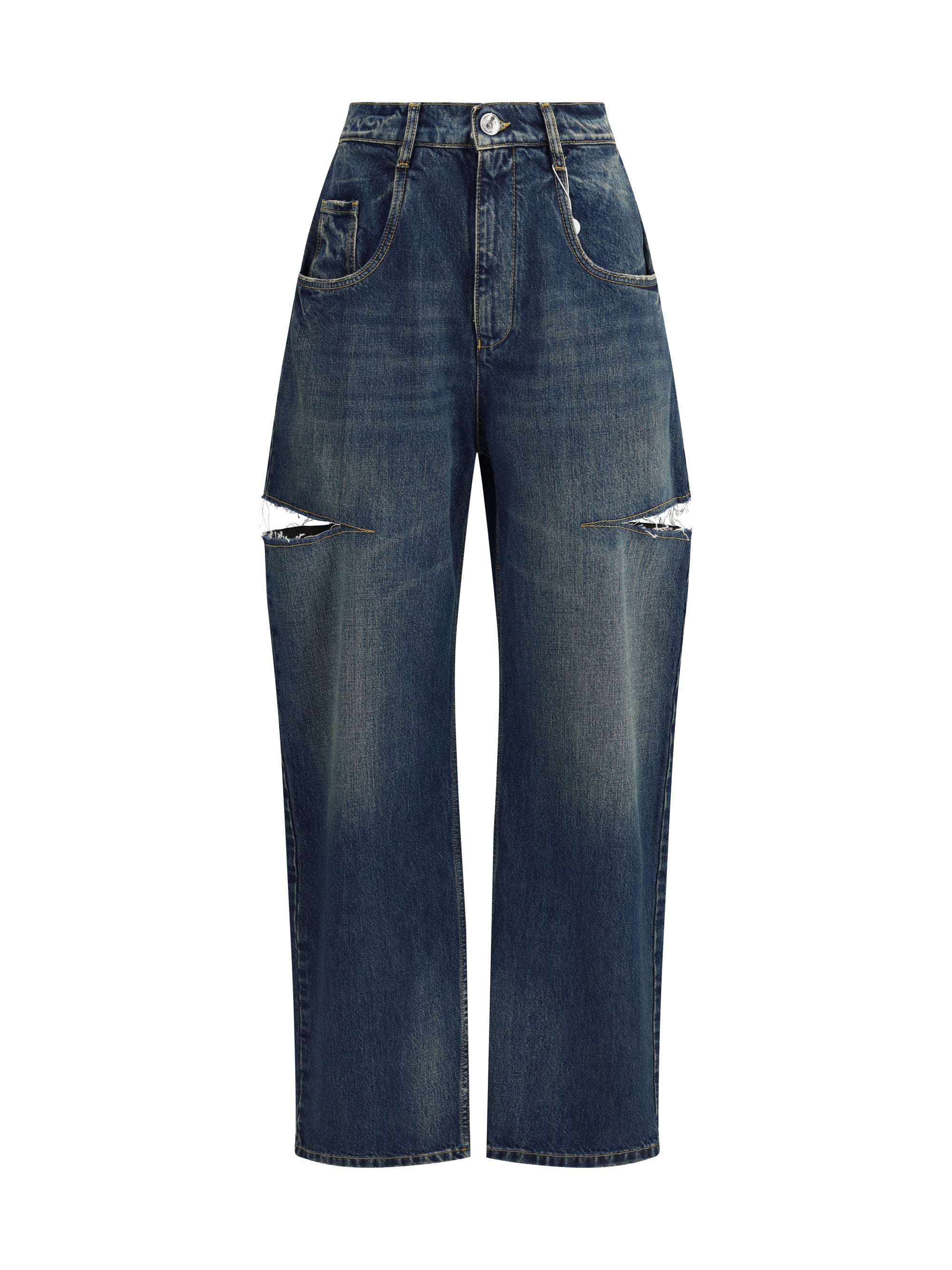 MARGIELA 36 denim jeans with cut-out detail