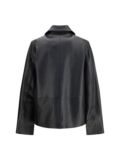 TOTEME 36 grained leather jacket