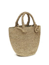 arona raffia bucket bag