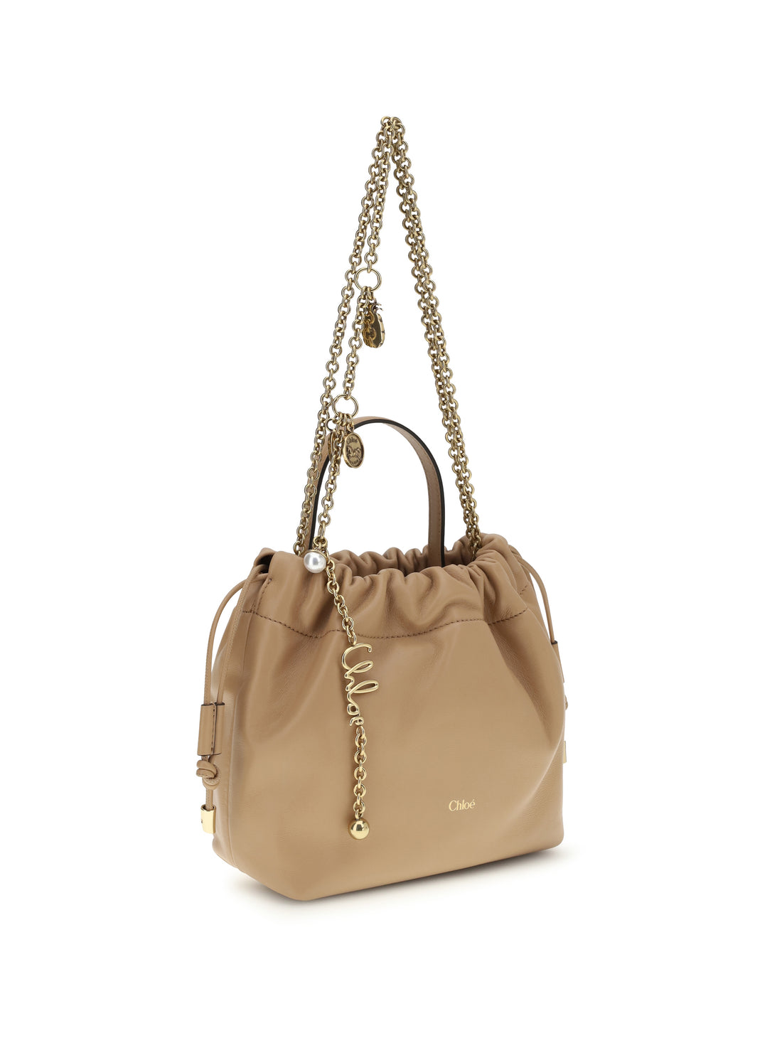 CHLOÉ OS icons leather chain shoulder bag