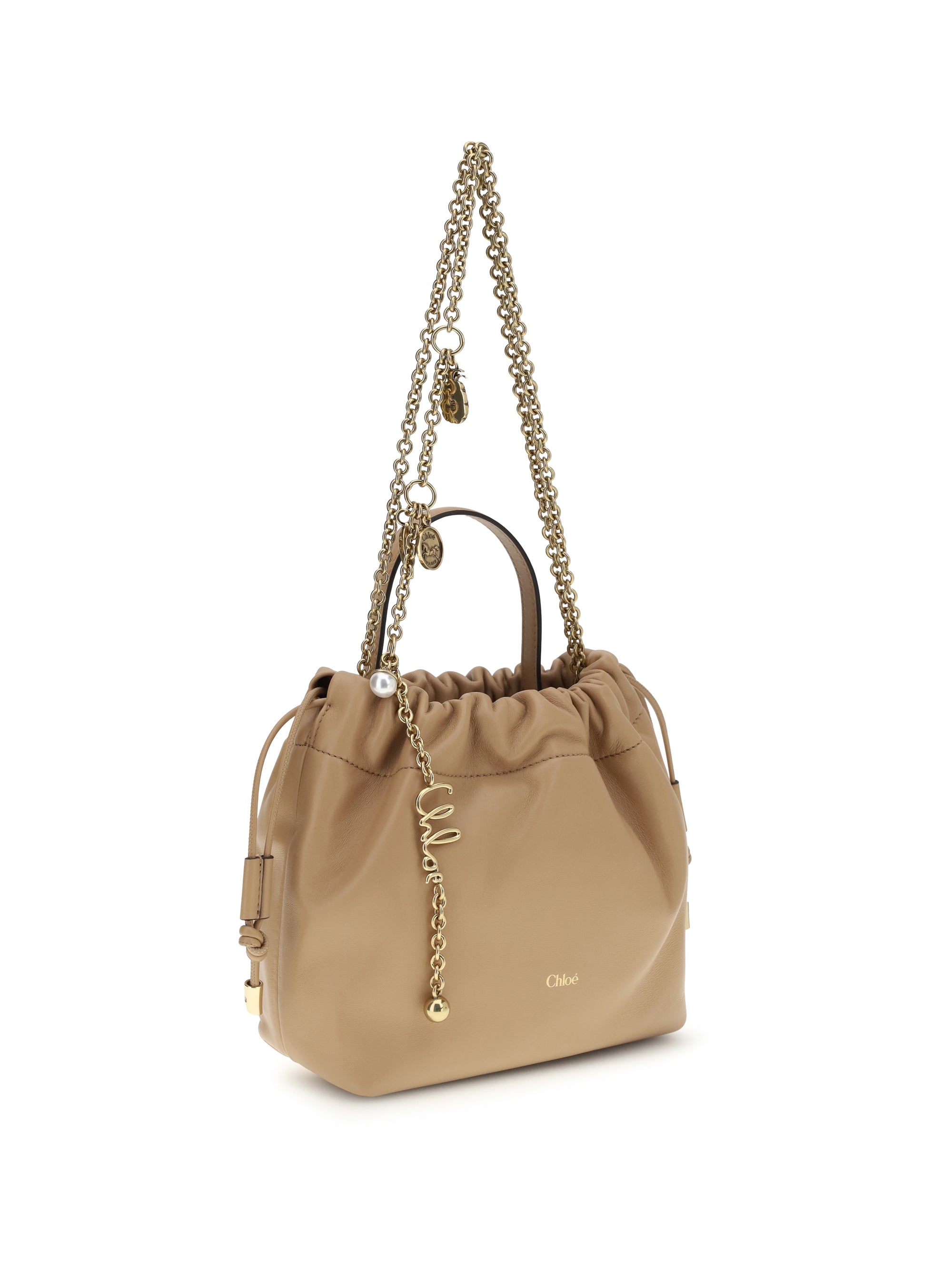 icons leather chain shoulder bag