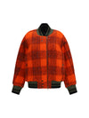 oversized mohair-blend bomber jacket