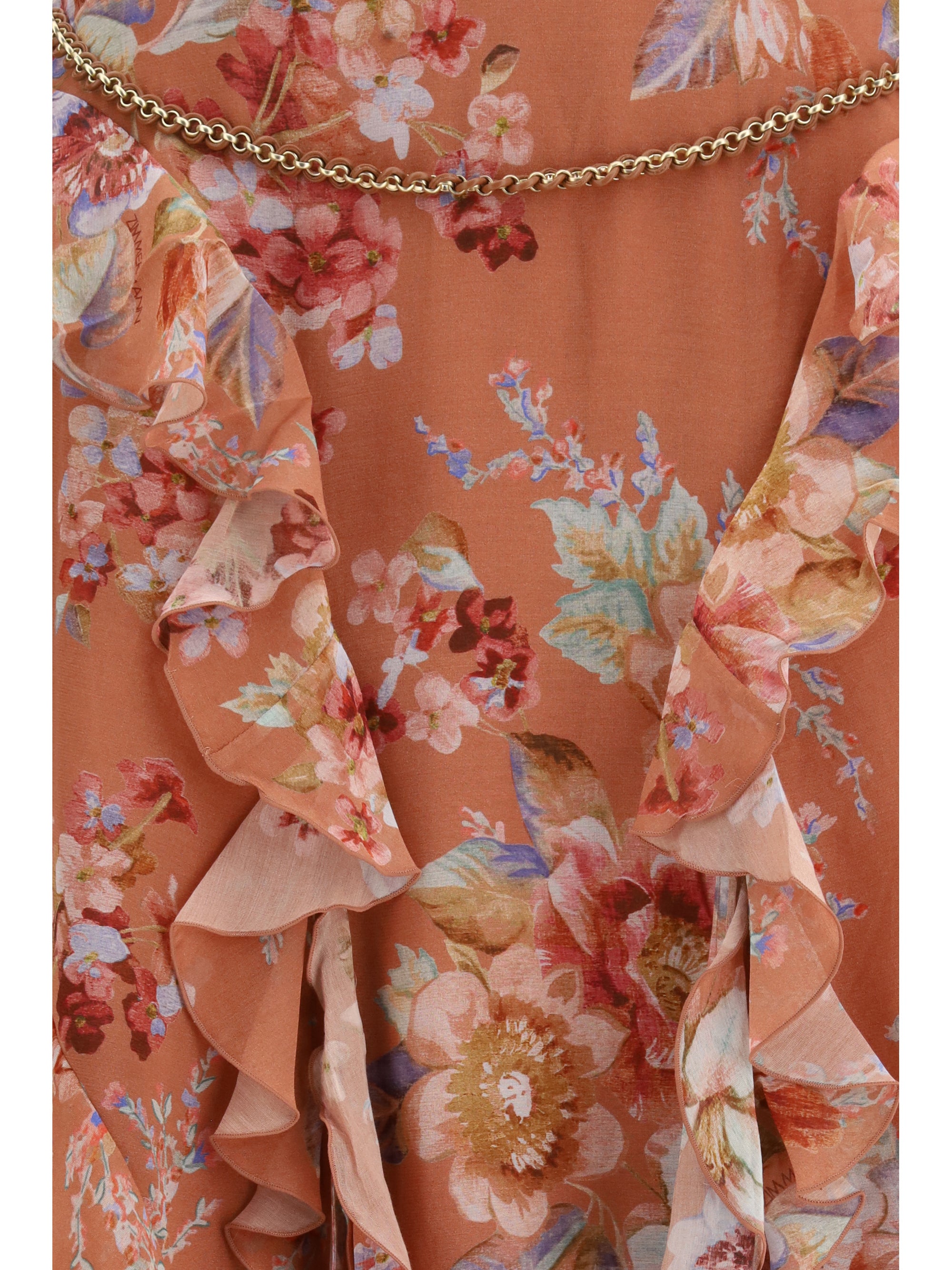 long ruffle skirt