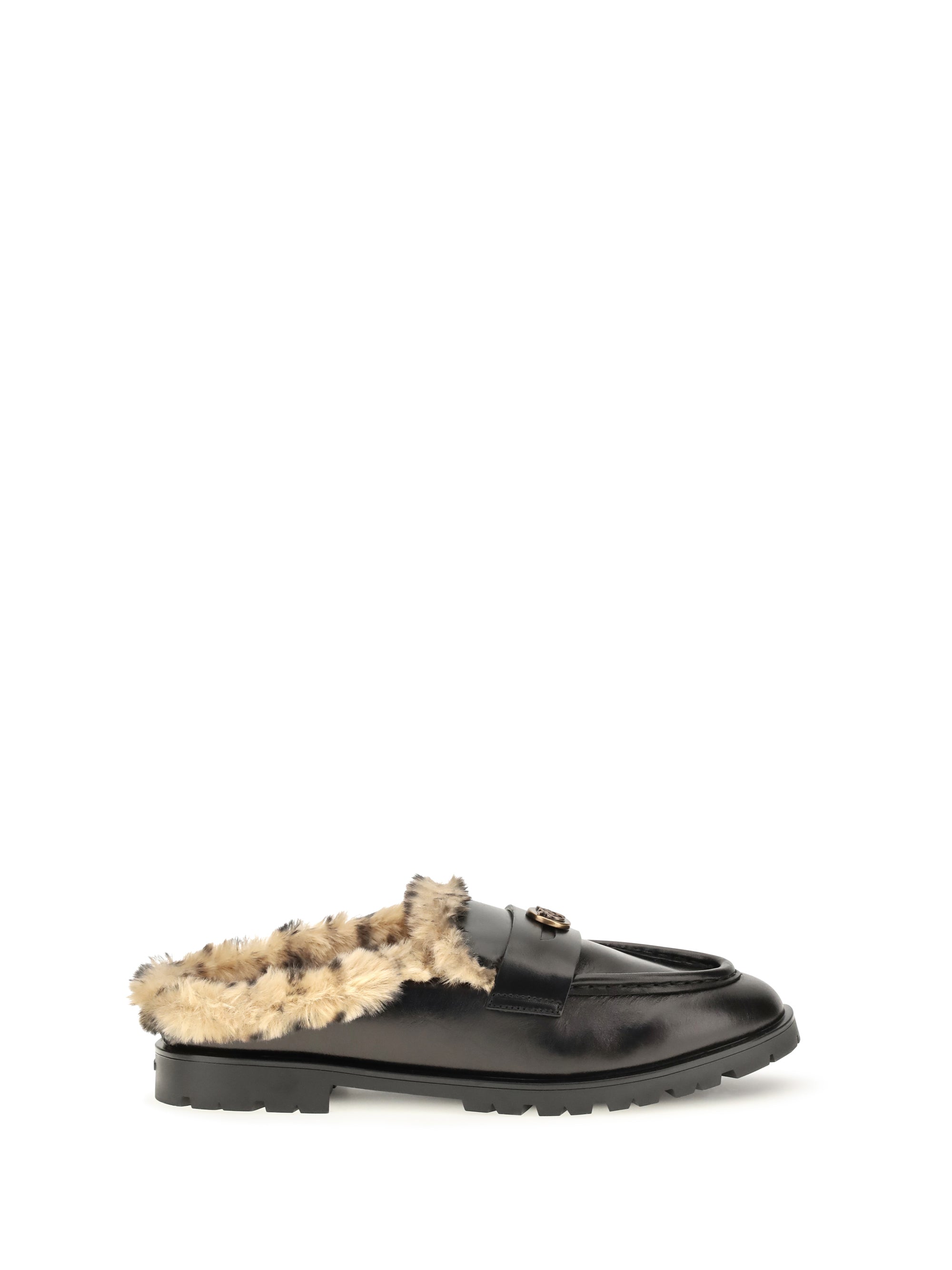 nora padded leather sabots