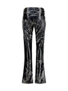straight fit vinyl pants