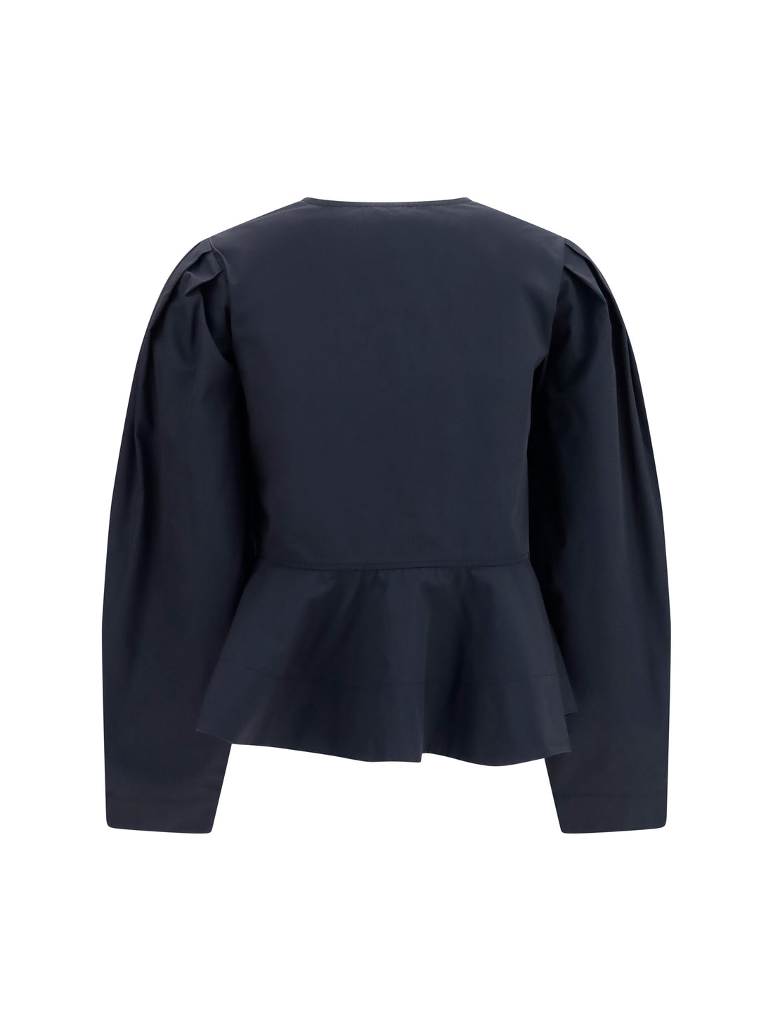 GANNI 36 cotton poplin blouse with bows