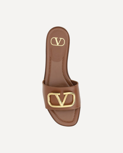logoed sandals