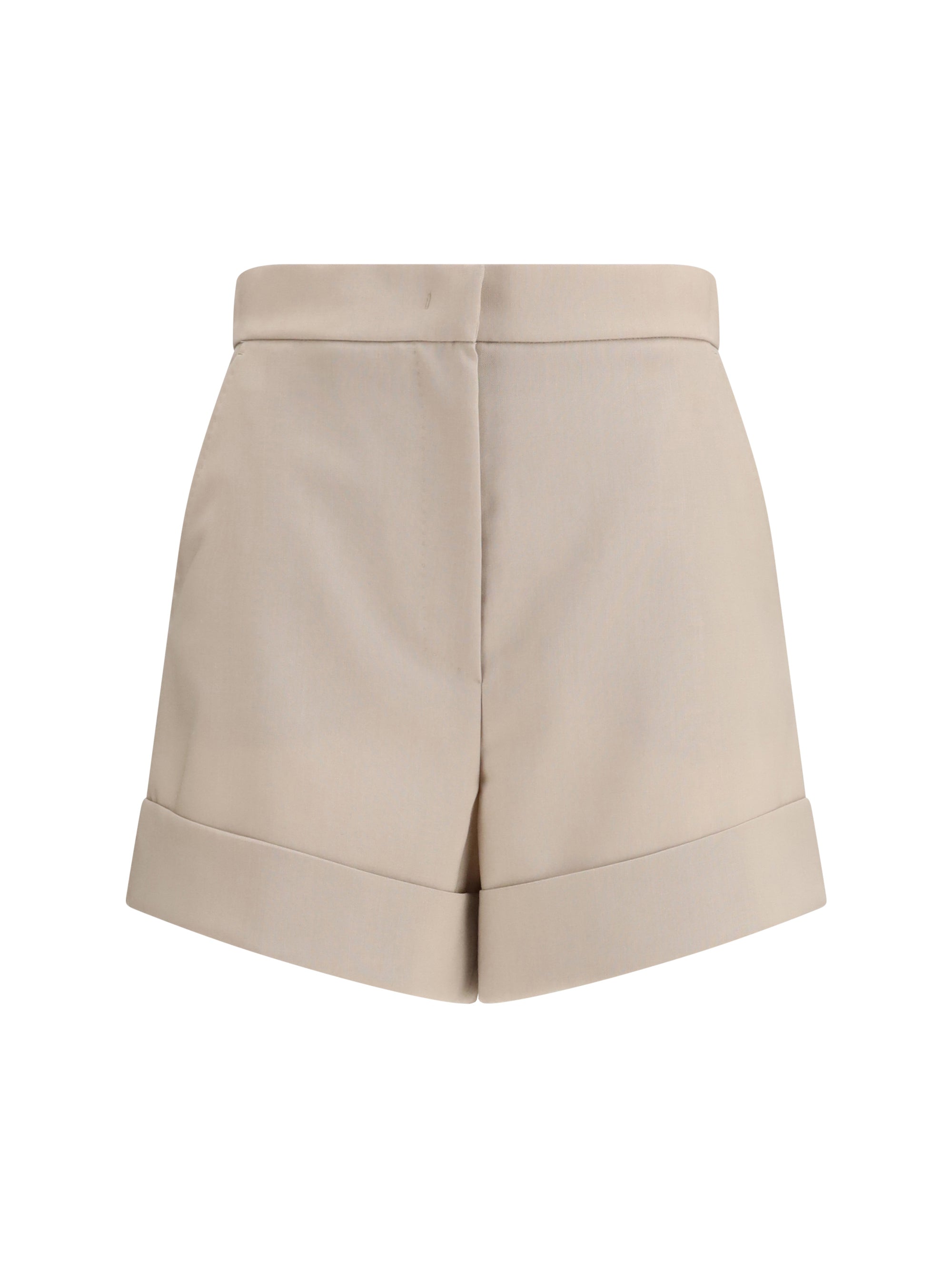 mohair and silk canvas shorts