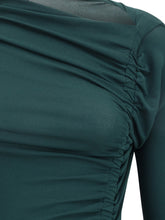 FERRAGAMO 38 draped midi dress