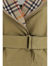 cropped cotton jacket with check quilting