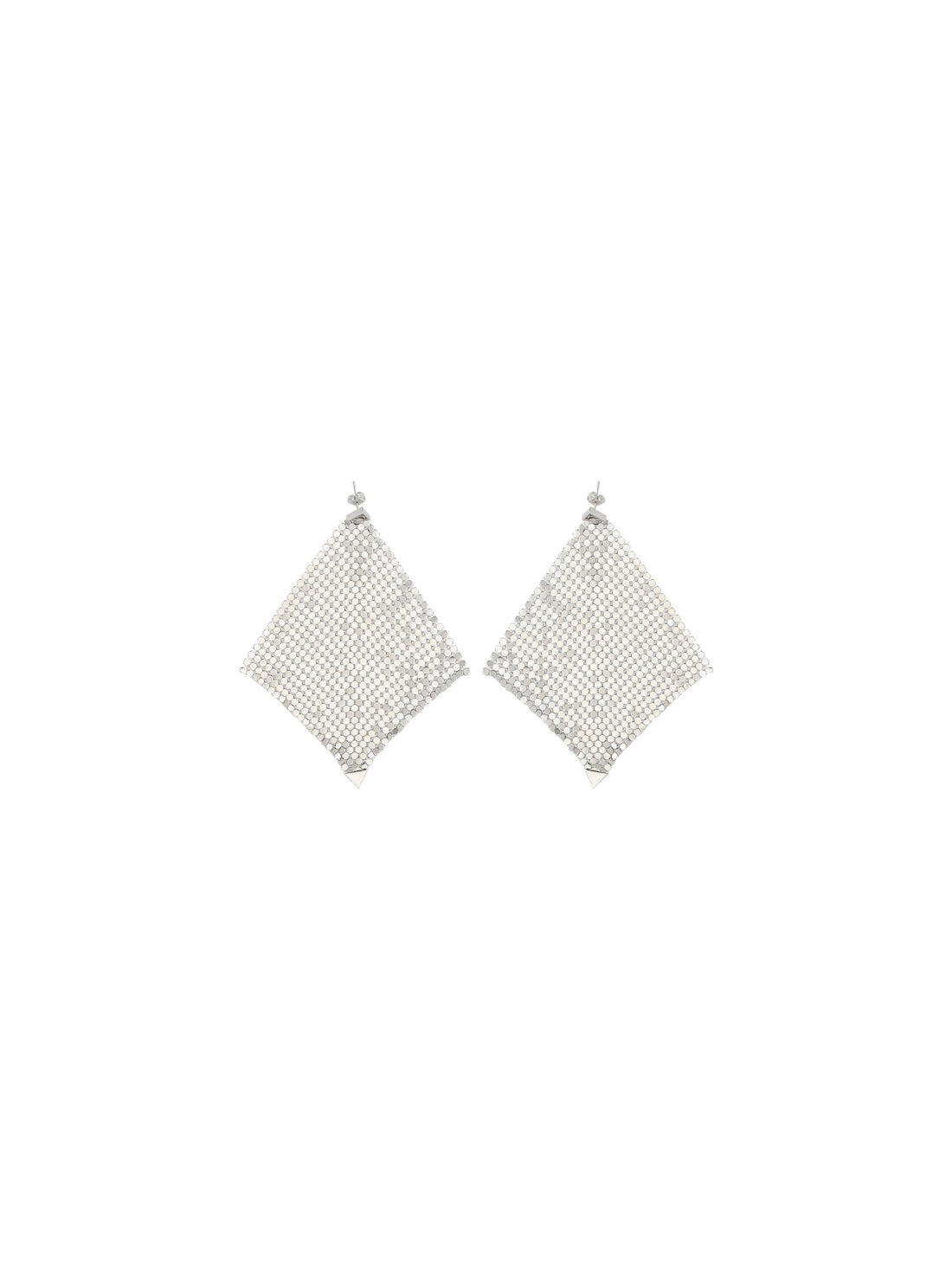 RABANNE OS pixel chainmail earrings