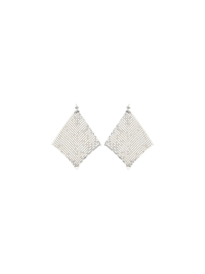 RABANNE OS pixel chainmail earrings