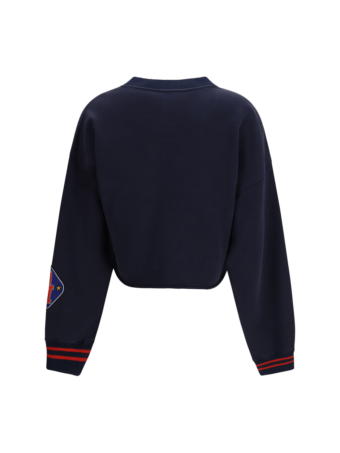 OFF-WHITE M royal patch cropped sweatshirt