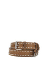 studded suede belt