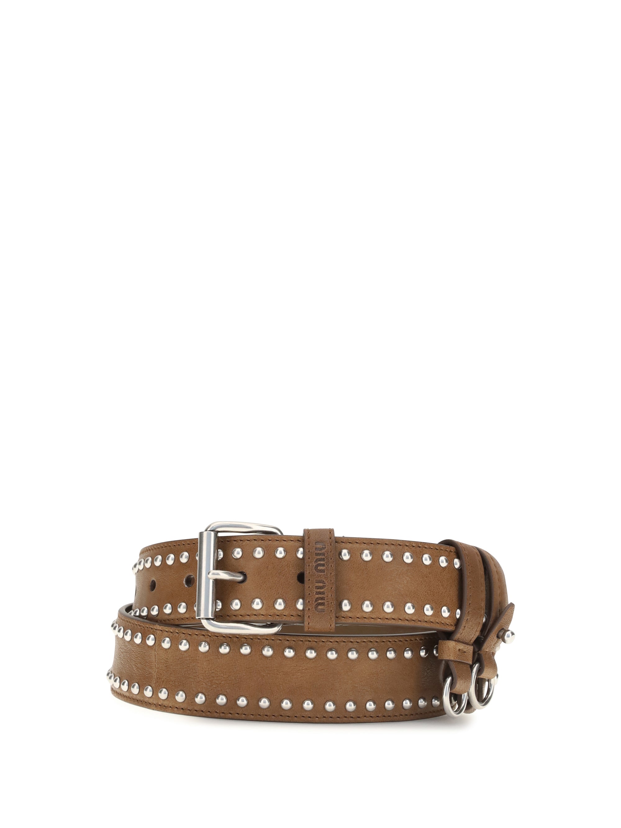 studded suede belt