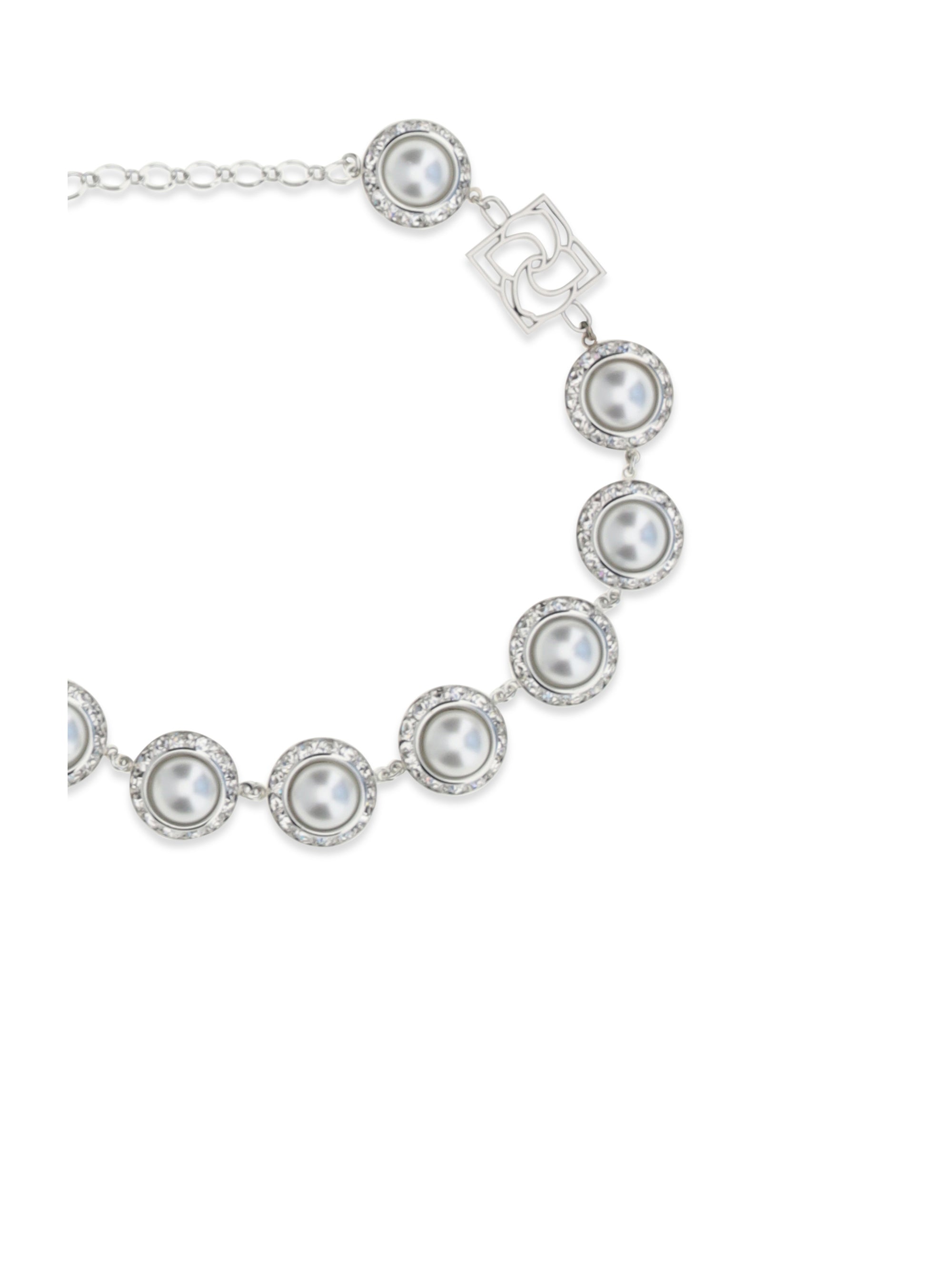 pearl and crystal necklace