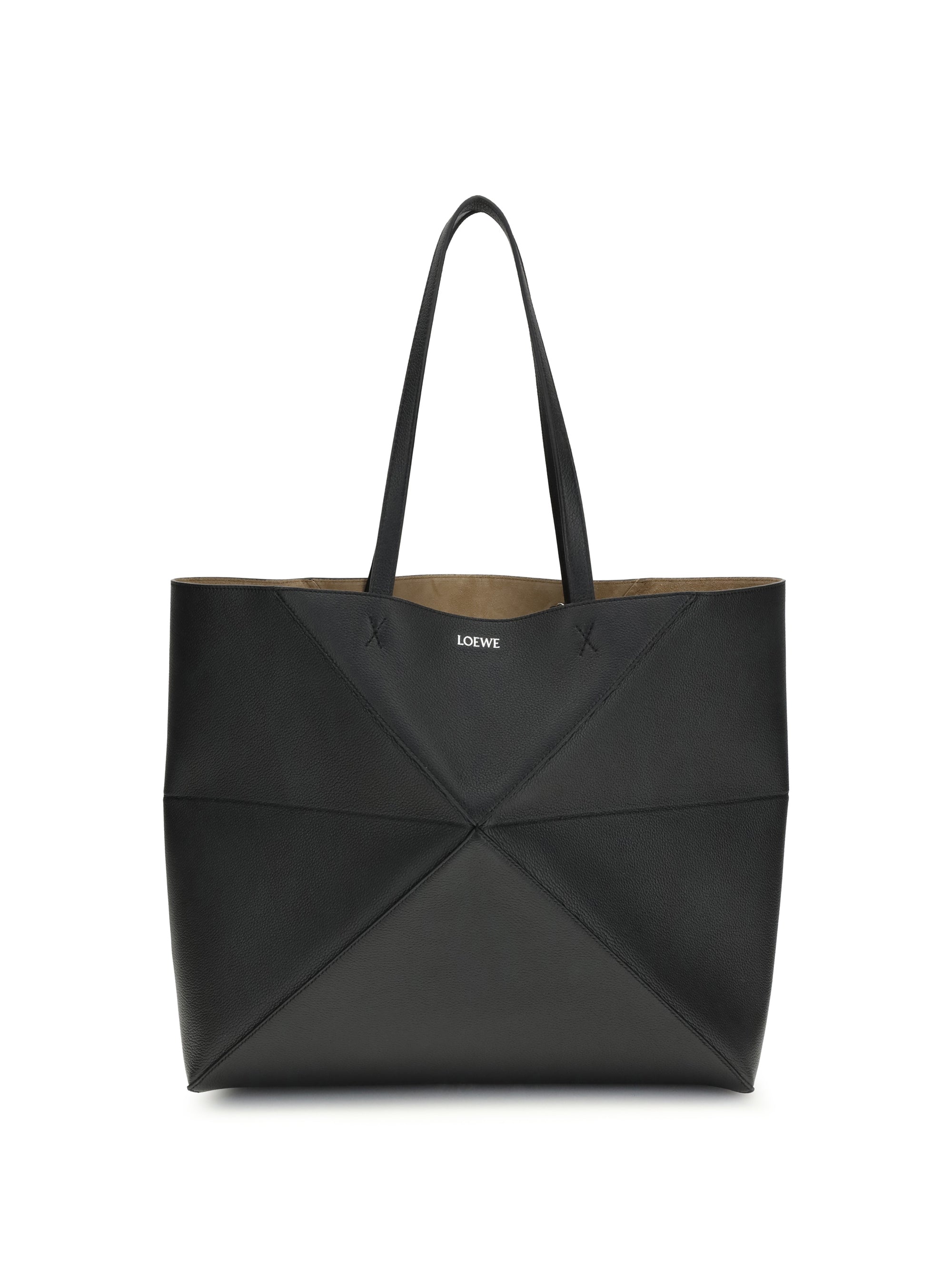 large horizontal puzzle fold tote