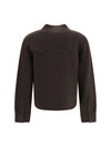 cropped western cashmere shirt