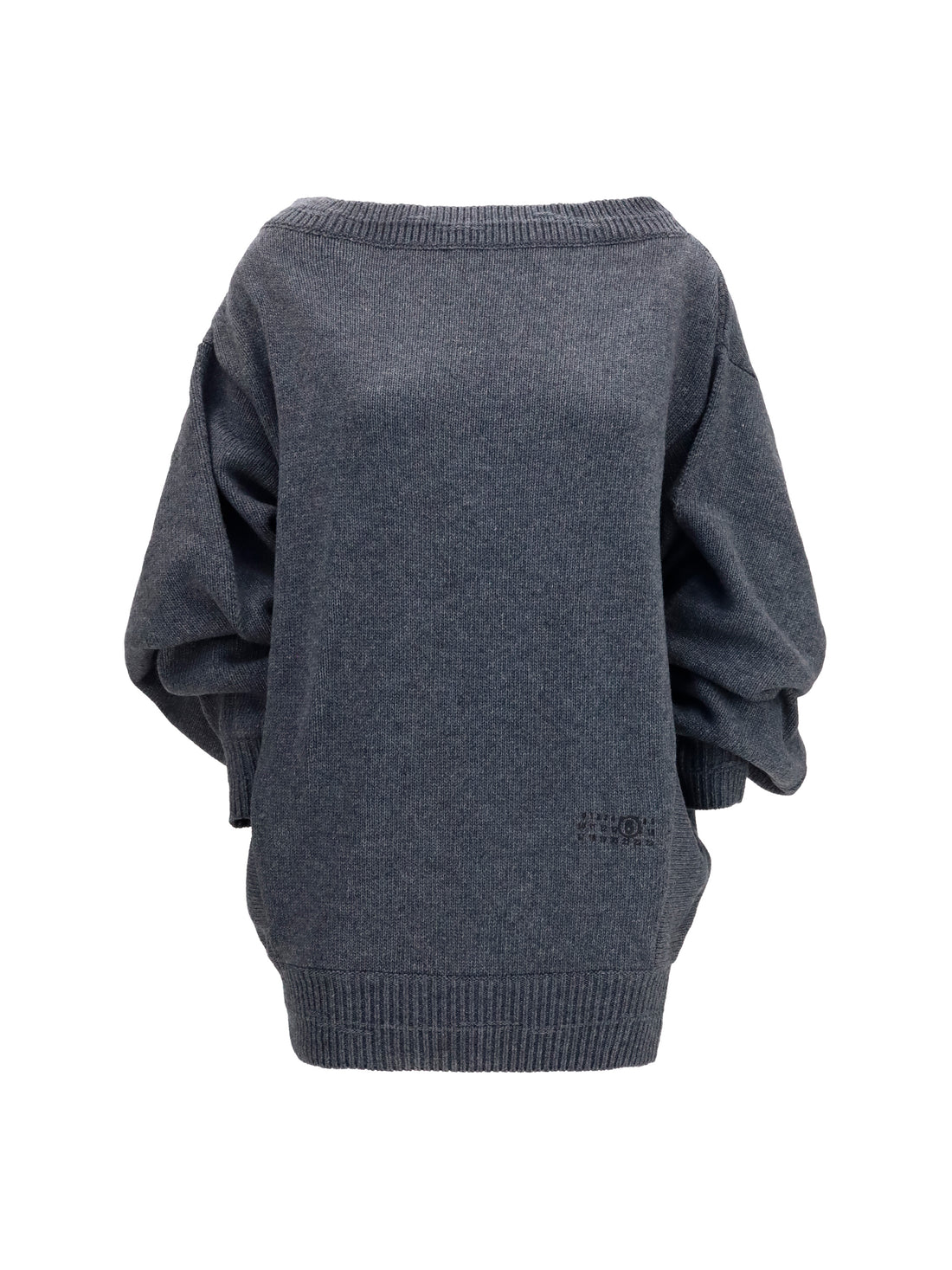 MM6 S wool-blend mini dress with wide sleeves