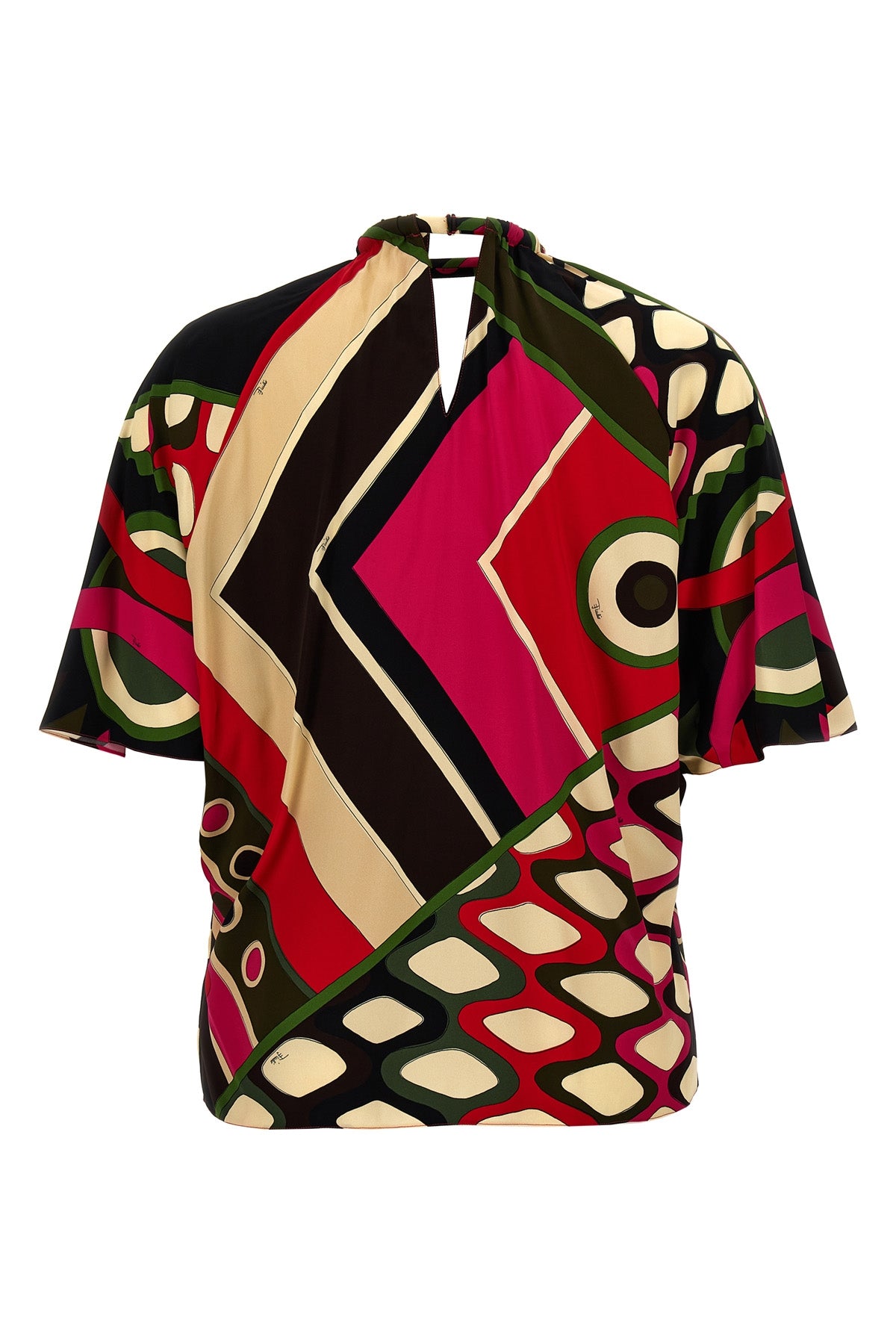 vivara printed silk top
