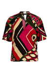 vivara printed silk top