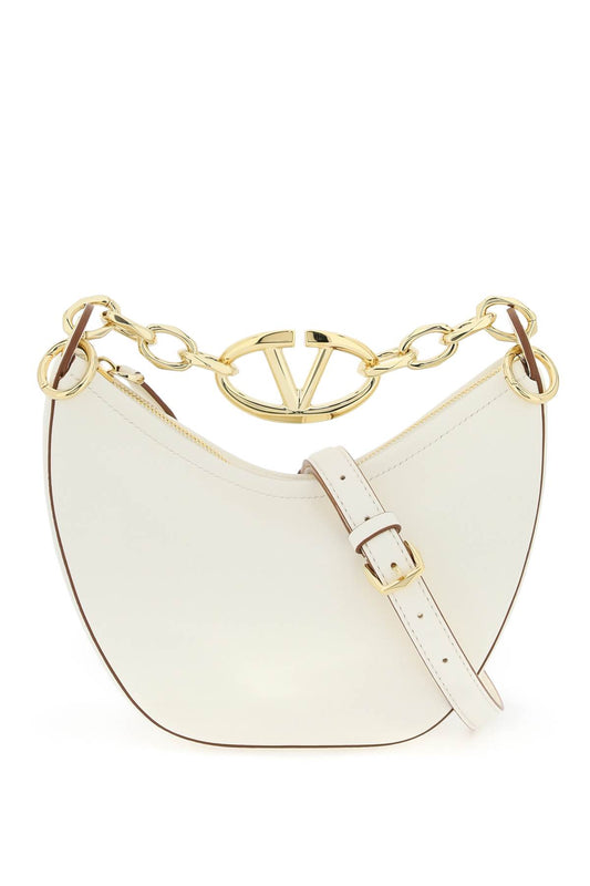 mini vlogo moon bag in nappa leather with chain