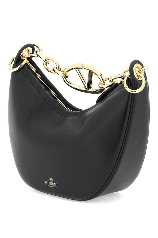 mini vlogo moon bag in nappa leather with chain