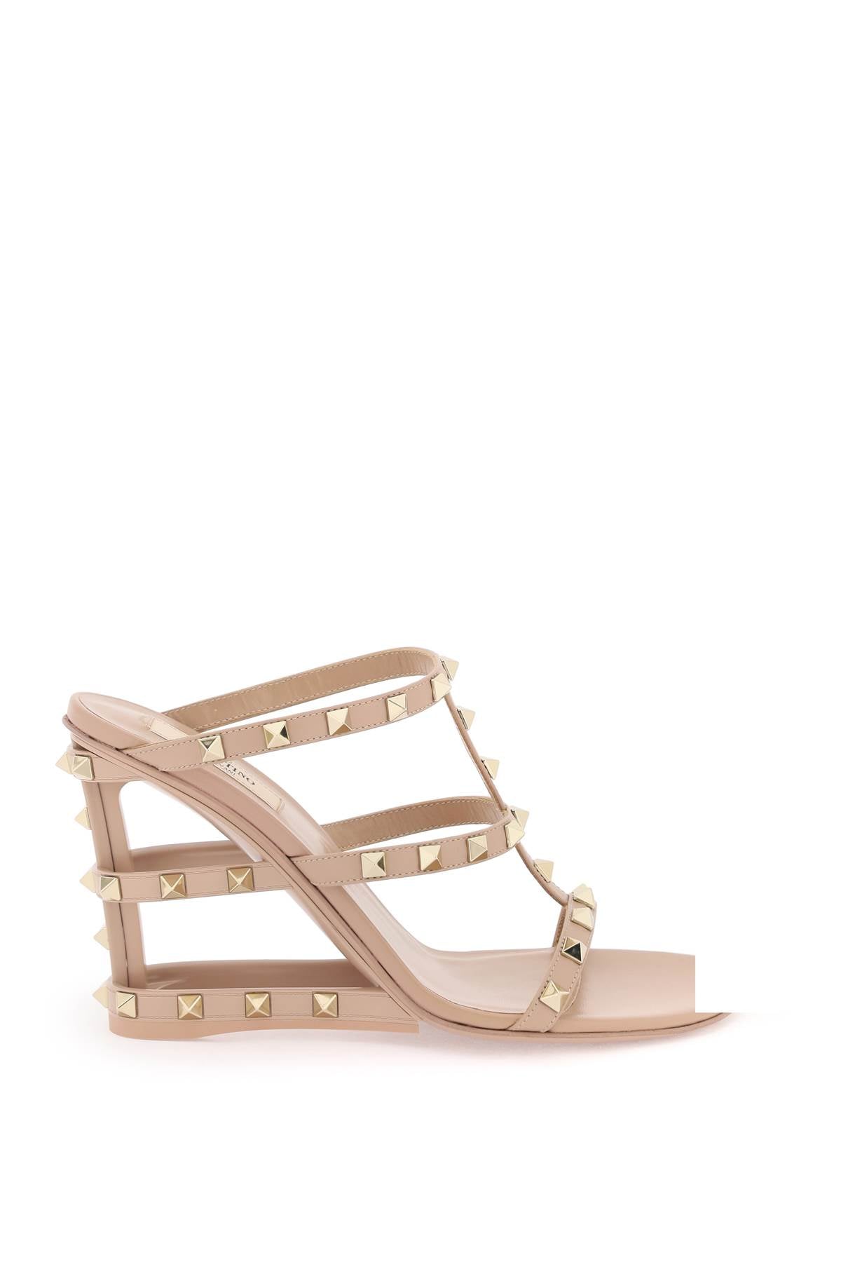 cut-out wedge mules with