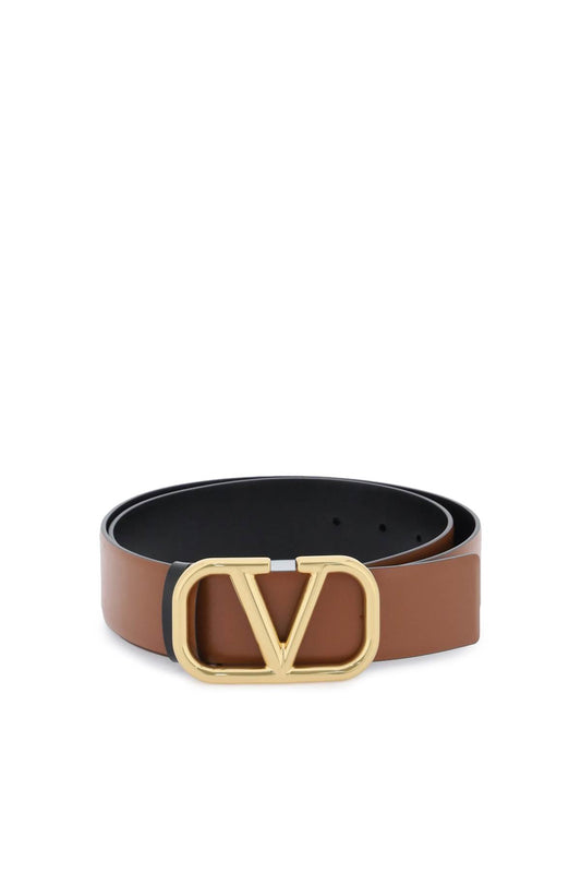 leather vlogo signature reversible belt