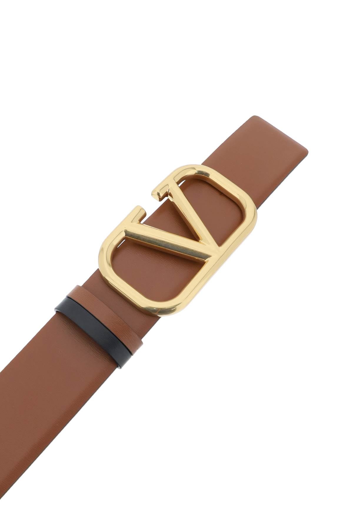 leather vlogo signature reversible belt