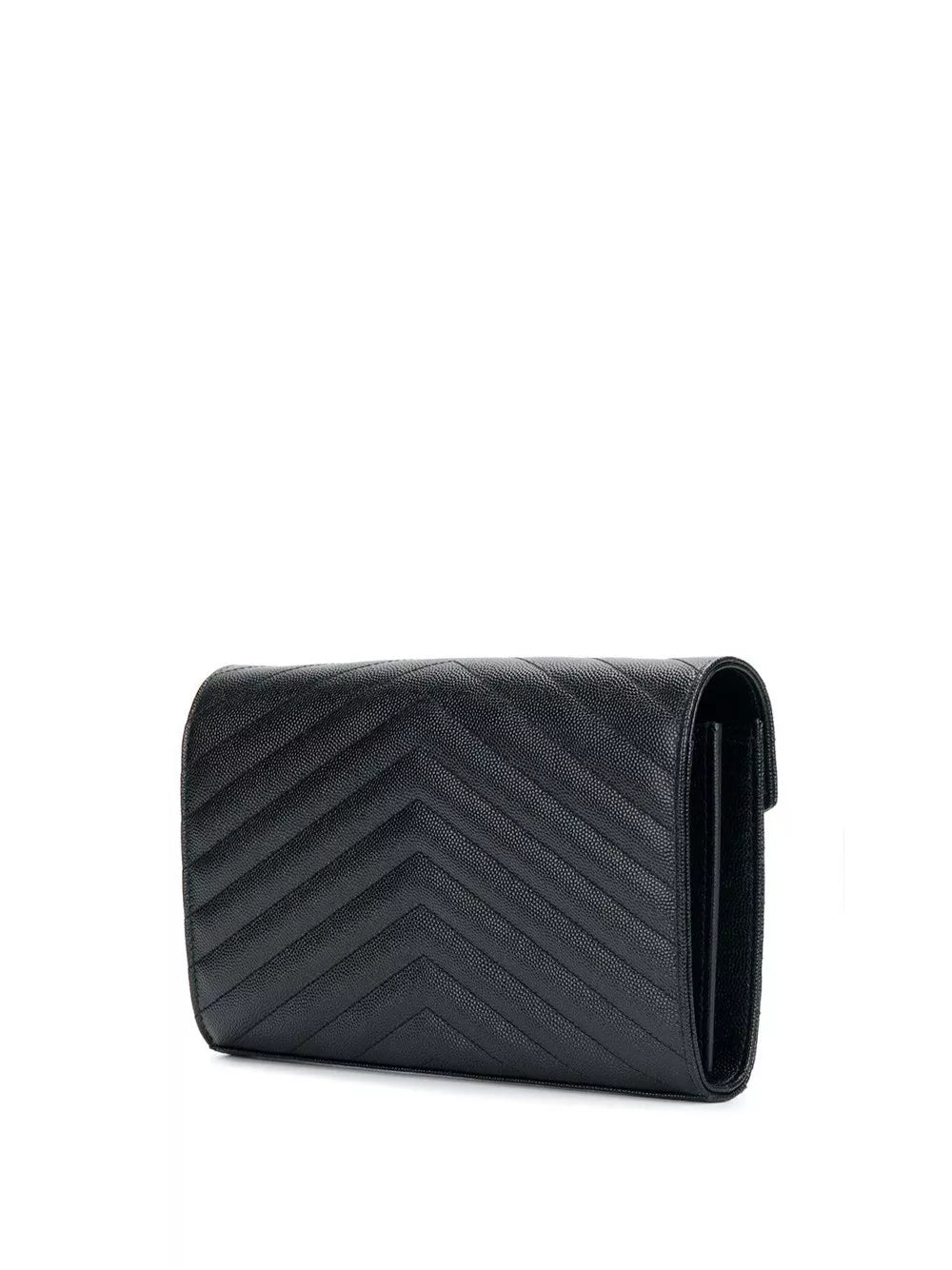 classic cassandre chain wallet in grain de poudre leather