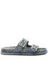 Fendi Fendi Feel Ff Jacquard Velvet Slides