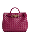 Andiamo Small Intrecciato Leather Tote