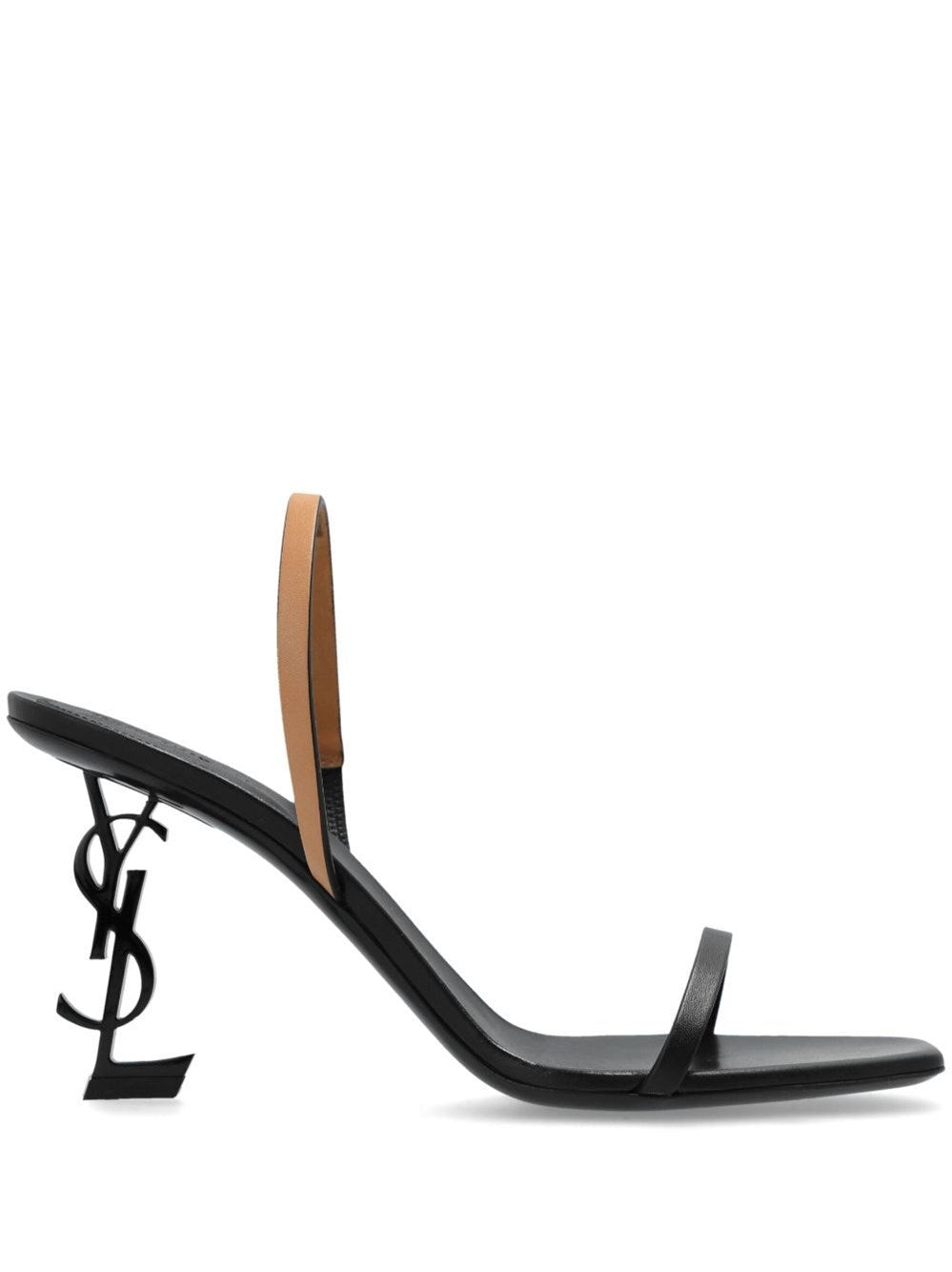 Saint Laurent Opyum Slingback Sandals In Smooth Leather