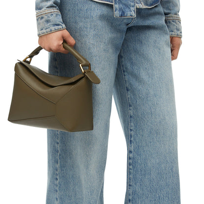 Puzzle Edge Small Leather Shoulder Bag
