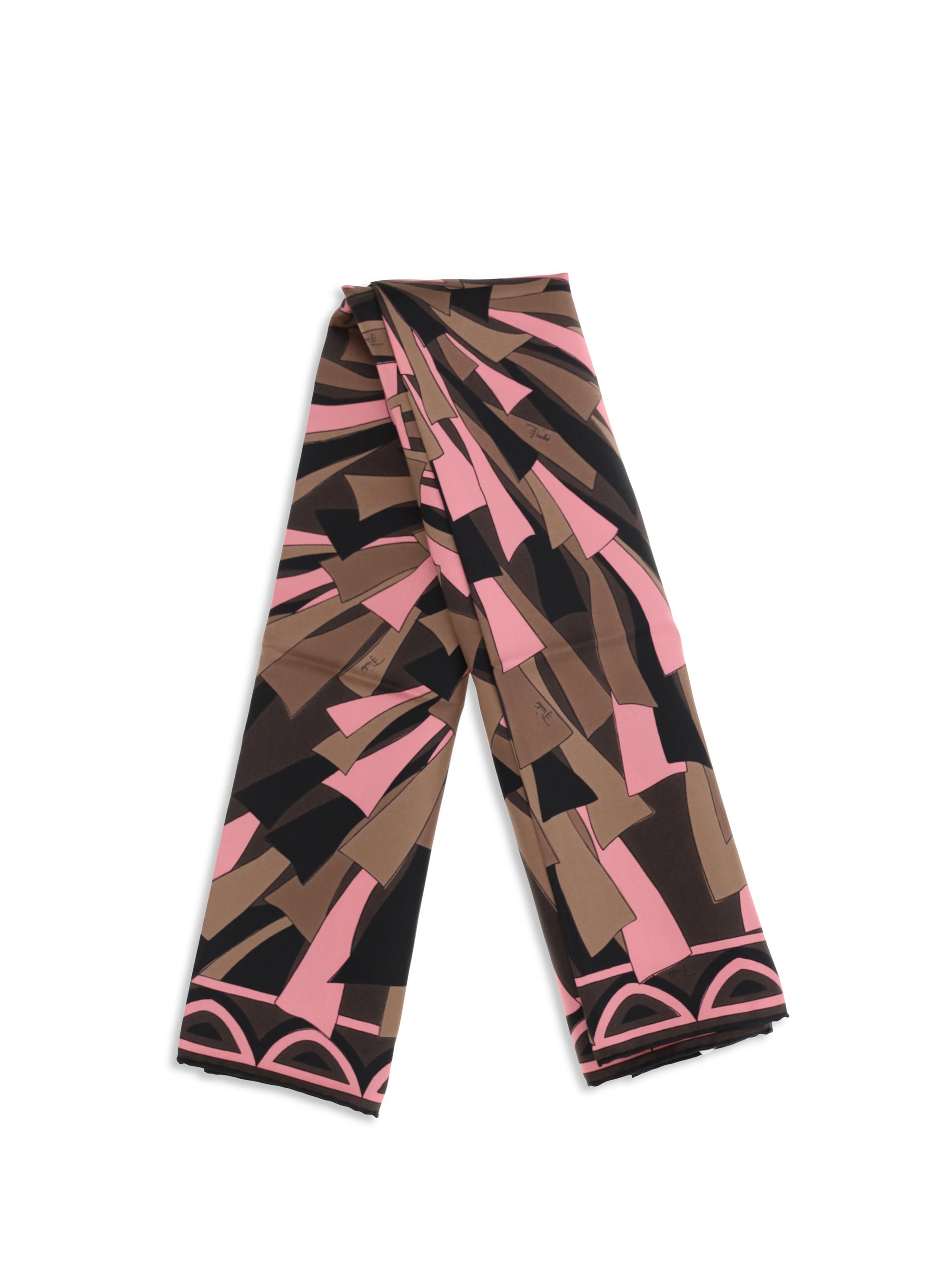 baiadera print silk square scarf
