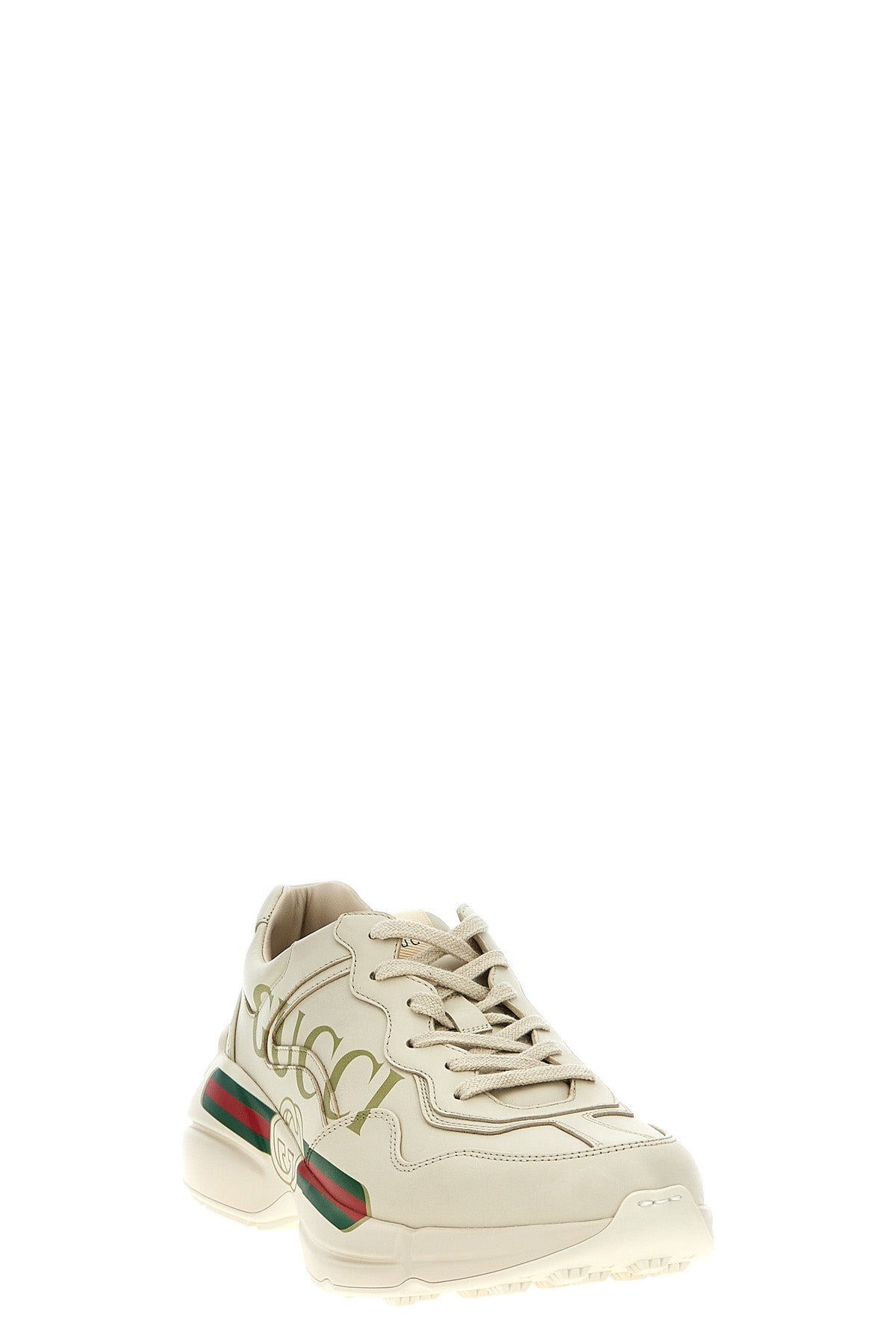 rhyton ivory leather sneakers
