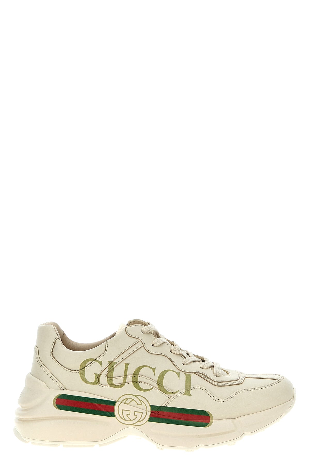 rhyton ivory leather sneakers