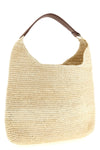 cristiana shoulder bag in hand-crocheted straw