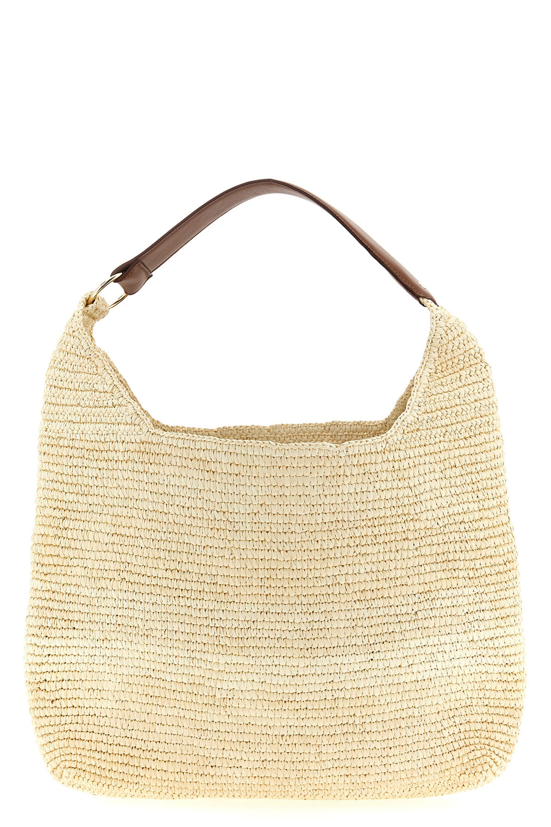 MAISON MICHEL OS cristiana shoulder bag in hand-crocheted straw