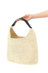 cristiana shoulder bag in hand-crocheted straw