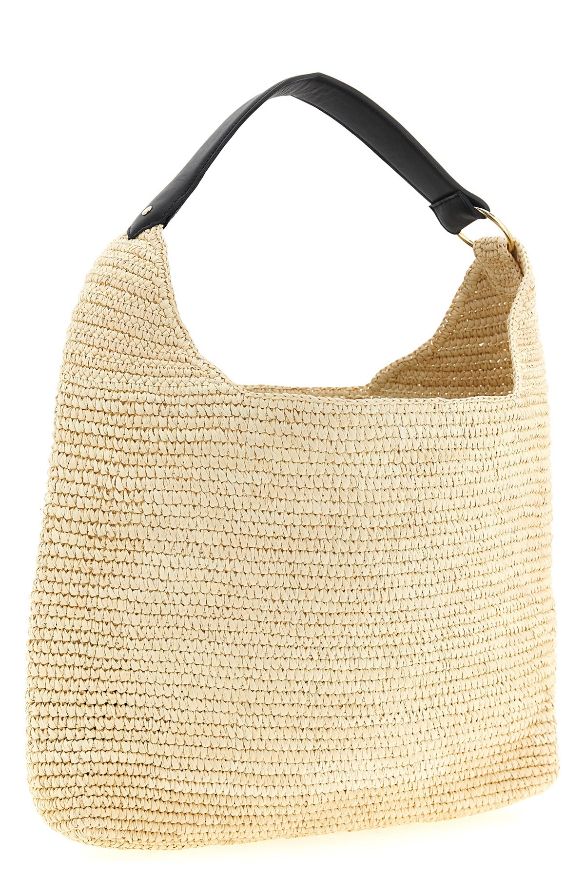 cristiana shoulder bag in hand-crocheted straw